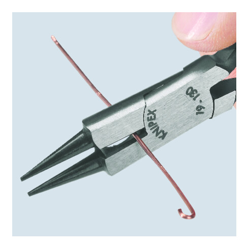 KNIPEX Pinza a becchi tondi 19 03 130 con tagliente cromata, 130mm
