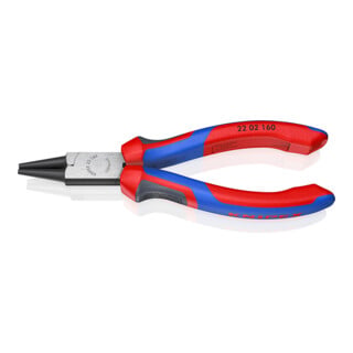 KNIPEX Pinza a becchi tondi 22 02 160 bonderizzata nera, 160mm