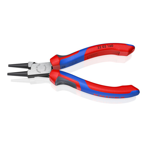 KNIPEX Pinza a becchi tondi 22 02 160 bonderizzata nera, 160mm