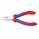 KNIPEX Pinza a becchi tondi con manici cromati in PVC-2