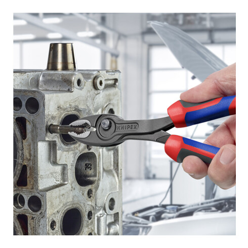 KNIPEX Pinza a serraggio frontale bonderizzata, con manici, L=200mm