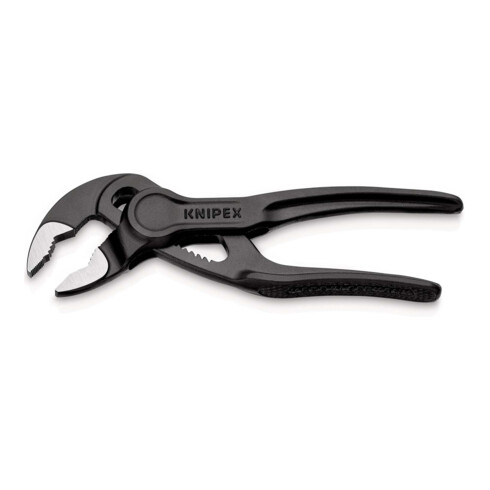 KNIPEX Pinza chiave XS Cobra® 87 00 100 BK goffrata, superficie ruvida, bonderizzata grigia, 100mm