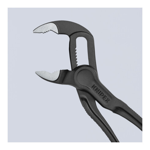 KNIPEX Pinza chiave XS Cobra® 87 00 100 goffrata, superficie ruvida, bonderizzata grigia, 100mm