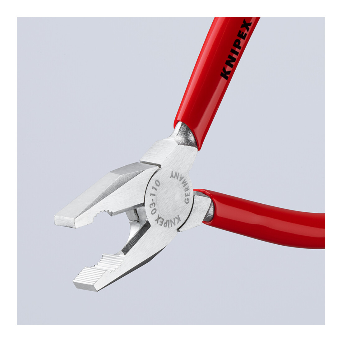 KNIPEX Pinza combinata mini 03 03 110, cromata, rivestimento plastico, 110 mm