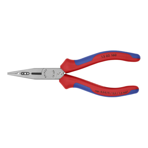 KNIPEX Pinza combinata per elettricisti e cablatori 13 02 160 bonderizzata nera, 160mm