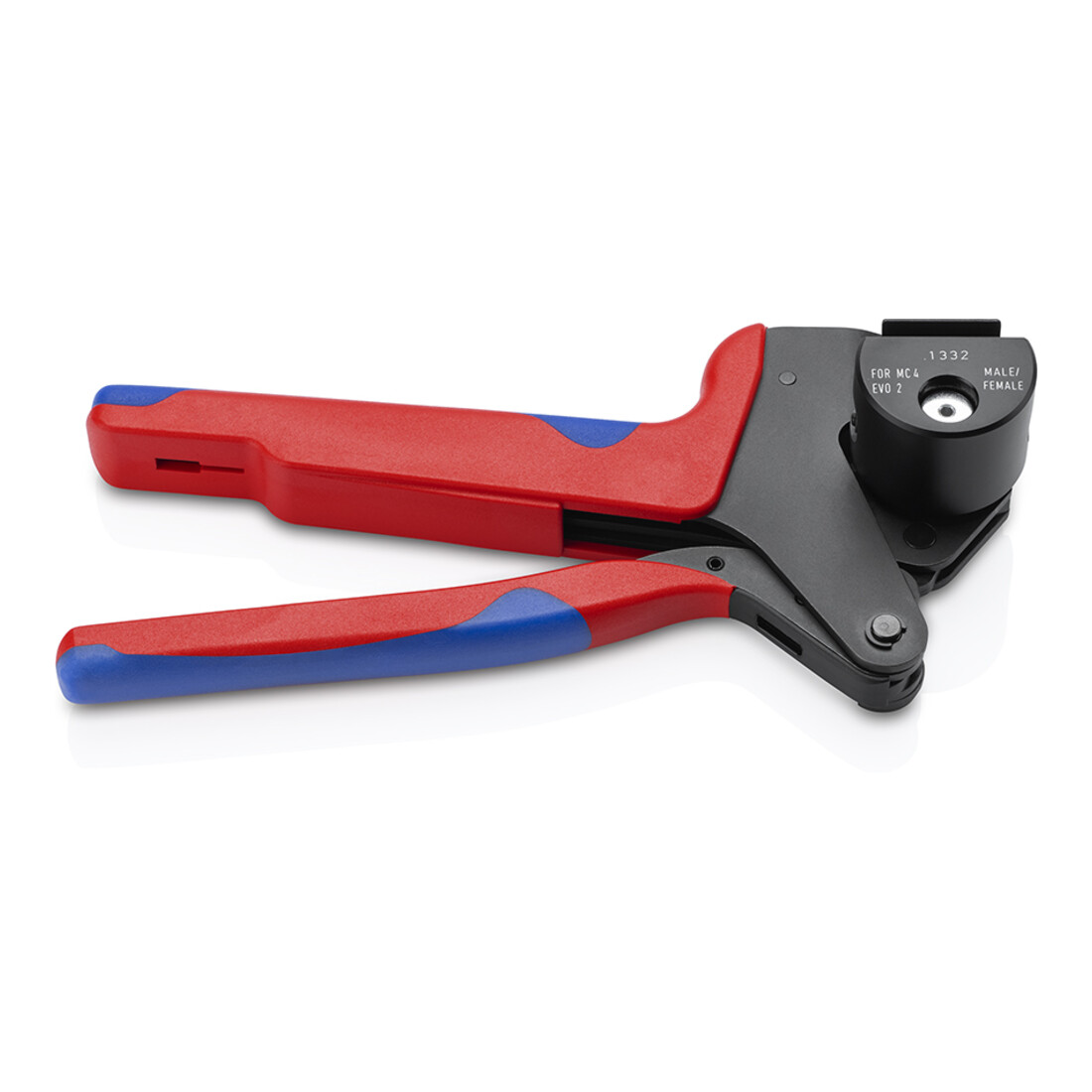 KNIPEX Pinza crimpatrice EVO 97 43 66 per inserti intercambiabili con impugnatura multicomponente brunita 200 mm