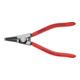 KNIPEX Pinza di precisione per anelli di sicurezza esterni su alberi 46 11 A1 bonderizzata nera, 140mm-2