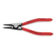 KNIPEX Pinza di precisione per anelli di sicurezza esterni su alberi 46 11 A1 bonderizzata nera, 140mm-4