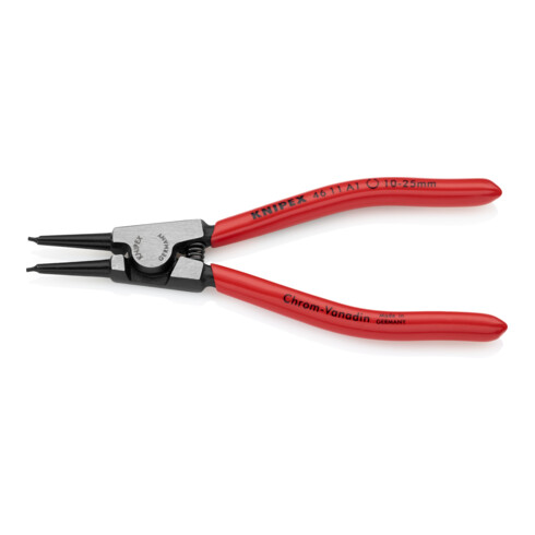 KNIPEX Pinza di precisione per anelli di sicurezza esterni su alberi 46 11 A1 bonderizzata nera, 140mm