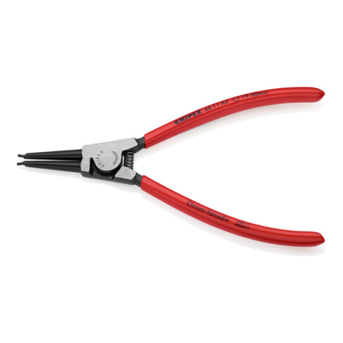 KNIPEX Pinza di precisione per anelli di sicurezza esterni su alberi 46 11 A2 bonderizzata nera, 180mm