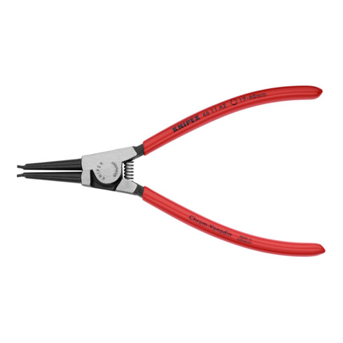KNIPEX Pinza di precisione per anelli di sicurezza esterni su alberi 46 11 A2 bonderizzata nera, 180mm