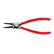 KNIPEX Pinza di precisione per anelli di sicurezza esterni su alberi 46 11 A2 bonderizzata nera, 180mm-4