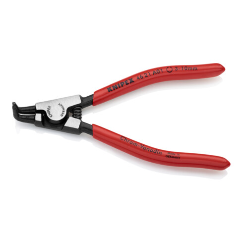 KNIPEX Pinza di precisione per anelli di sicurezza esterni su alberi 46 21 A01 bonderizzata nera, 125mm