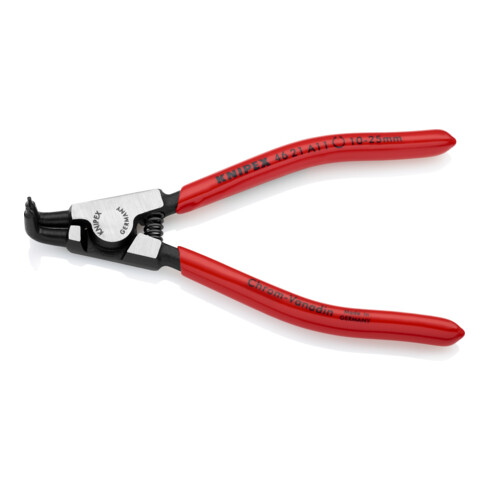 KNIPEX Pinza di precisione per anelli di sicurezza esterni su alberi 46 21 A11 bonderizzata nera, 125mm