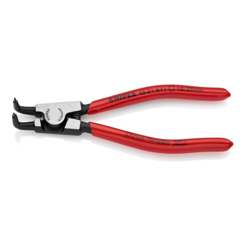KNIPEX Pinza di precisione per anelli di sicurezza esterni su alberi 46 21 A11 bonderizzata nera, 125mm