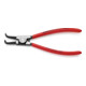 KNIPEX Pinza di precisione per anelli di sicurezza esterni su alberi 46 21 A21 bonderizzata nera, 170mm-4
