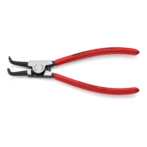 KNIPEX Pinza di precisione per anelli di sicurezza esterni su alberi 46 21 A21 bonderizzata nera, 170mm