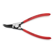 KNIPEX Pinza di precisione per anelli di sicurezza esterni su alberi 46 31 A22 con angolo di 45°, bonderizzata nera, 185mm