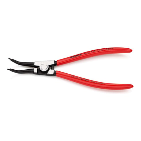 KNIPEX Pinza di precisione per anelli di sicurezza esterni su alberi 46 31 A32 con angolo di 45°, bonderizzata nera, 210mm