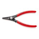 KNIPEX Pinza di precisione per anelli di sicurezza esterni su alberi con protezione antitrazione, bonderizzata grigia-1