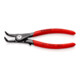 KNIPEX Pinza di precisione per anelli di sicurezza esterni su alberi 49 41 A01 bonderizzata grigia, 130mm-3