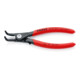 KNIPEX Pinza di precisione per anelli di sicurezza esterni su alberi 49 41 A11 bonderizzata grigia, 130mm-4