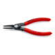 KNIPEX Pinza di precisione per anelli di sicurezza interni a fori 48 31 J0 con protezione da sovraestensione, bonderizzata grigia, 140mm-3