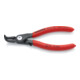 KNIPEX Pinza di precisione per anelli di sicurezza interni a fori 48 41 J01 bonderizzata grigia, 130mm-1