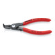 KNIPEX Pinza di precisione per anelli di sicurezza interni a fori 48 41 J11 bonderizzata grigia, 130mm-1
