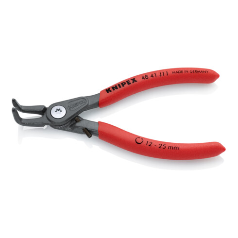 KNIPEX Pinza di precisione per anelli di sicurezza interni a fori 48 41 J11 bonderizzata grigia, 130mm