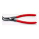 KNIPEX Pinza di precisione per anelli di sicurezza interni a fori 48 41 J31 bonderizzata grigia, 210mm-3