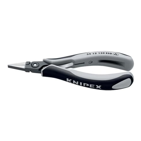 KNIPEX Pinza di precisione per elettronica 34 12 130 ESD brunita, 135mm
