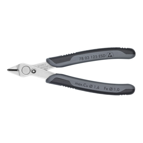KNIPEX Pinza Electronic Super Knips® 78 03 125 ESD, 125mm