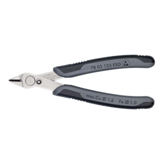 KNIPEX Pinza Electronic Super Knips® 78 03 125 ESD, 125mm