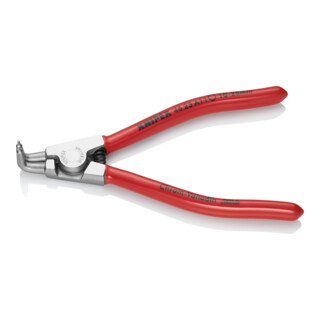 KNIPEX Pinza per anelli di sicurezza cromata con rivestimento in plastica