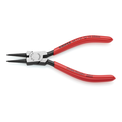 KNIPEX Pinza per anelli di sicurezza interni a fori 44 11 J1 bonderizzata nera, 140mm