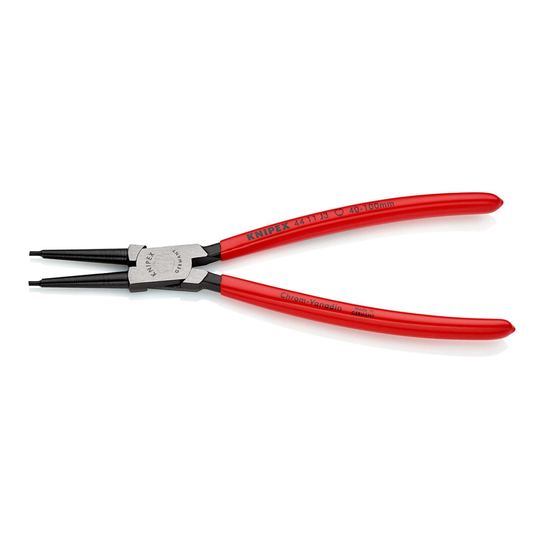 KNIPEX Pinza per anelli di sicurezza interni a fori 44 11 J3 bonderizzata nera, 225mm