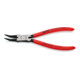 KNIPEX Pinza per anelli di sicurezza interni a fori 44 31 J22 con angolo di 45°, bonderizzata nera, 180mm-3