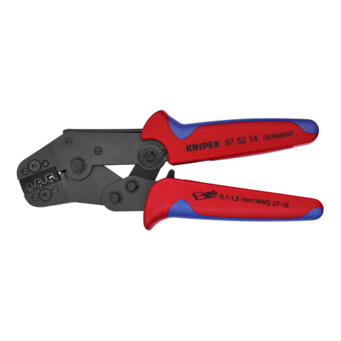 KNIPEX Pinza per capicorda 97 52 14, versione corta, brunita, 195mm