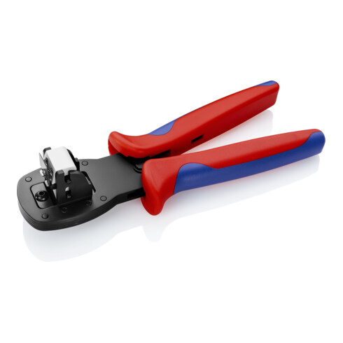 KNIPEX Pinza per capicorda brunita con manicotti multicomponente 190mm, per connettori D-Sub, HD 20 e HDE 0,03-0,56mm²