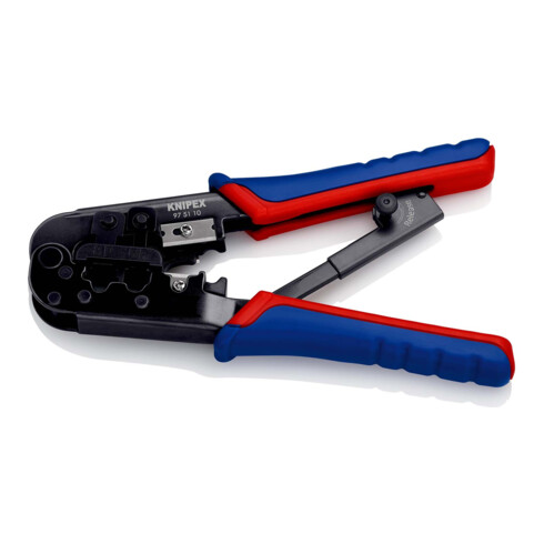 KNIPEX Pinza per connettori modulari tipo "Western" 97 51 10, brunita, 190mm