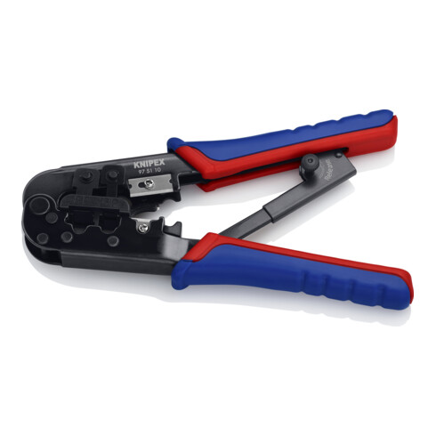 KNIPEX Pinza per connettori modulari tipo "Western" 97 51 10, brunita, 190mm