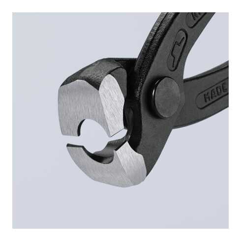 KNIPEX Pinza per fascette ad orecchio 10 99 I220 bonderizzata nera, 220mm