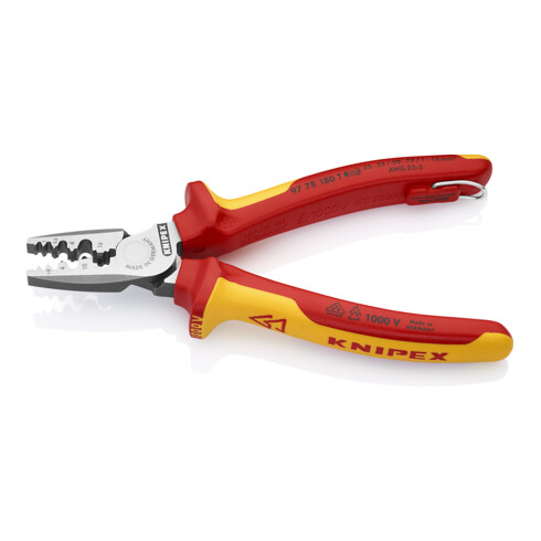KNIPEX Pinza per serrare terminali a bussola 97 78 180 T, VDE 180mm