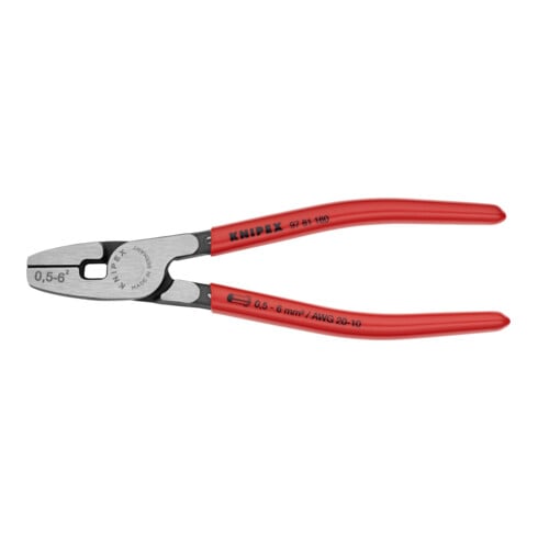 KNIPEX Pinza per serrare terminali a bussola 97 81 180 con ingresso frontale, 180mm