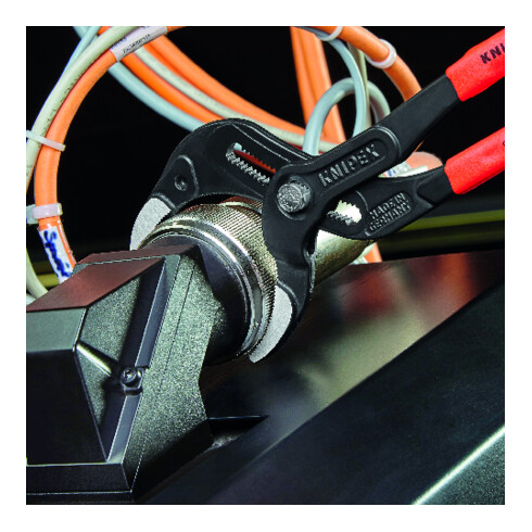 KNIPEX Pinza regolabile per sifone cromata con ganasce