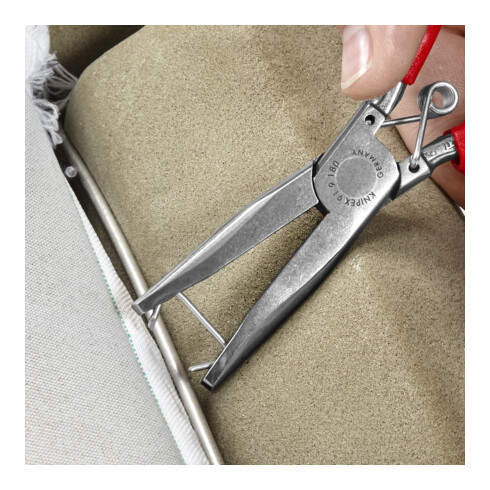KNIPEX Pinza per tappezzeria lucidata a specchio 91 92 180, 185mm