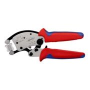 KNIPEX Pinza per terminali a bussola con regolazione automatica Twistor16® 97 53 18, con testa di crimpaggio girevole, 240mm