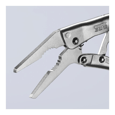 KNIPEX Pinza regolabile a morsetto 41 34 165 zincata lucida, 165mm