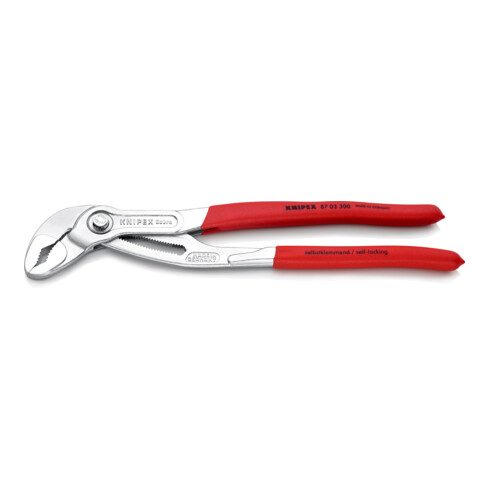 KNIPEX Pinza regolabile di nuova generazione per tubi e dadi Cobra® 87 03 300 cromata, 300mm